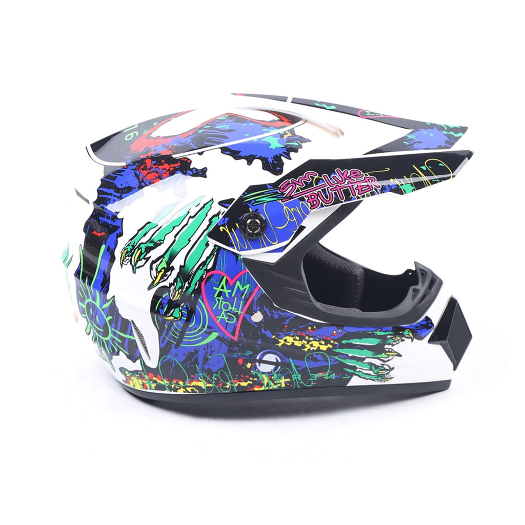 Adult Helmet &Gloves &Goggles for Dirt Bike DOT Motorcycle Motocross MX ATV