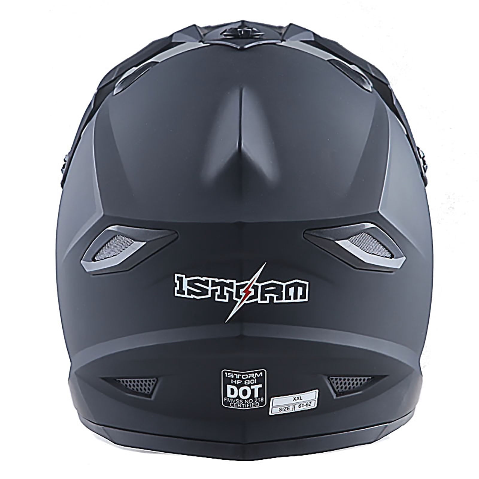 1Storm Adult Motocross Helmet BMX MX ATV Dirt Bike Helmet Racing Style HF801; Sonic Red