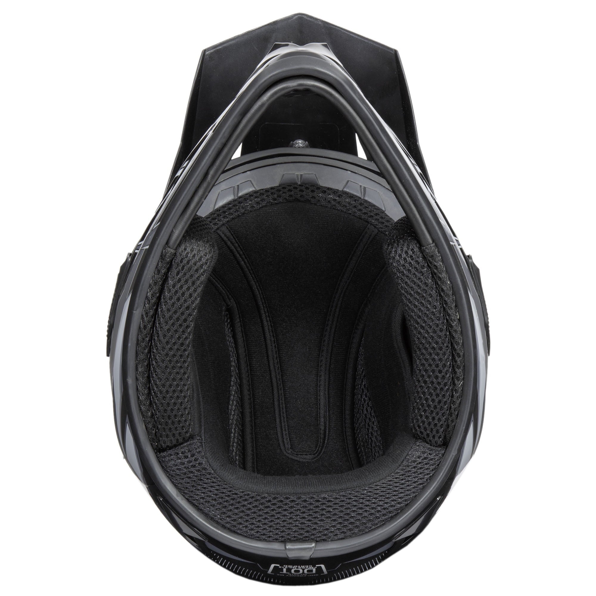 Fuel Helmets Adult Frenzy MX Off Road Helmet Black Graphic - Med
