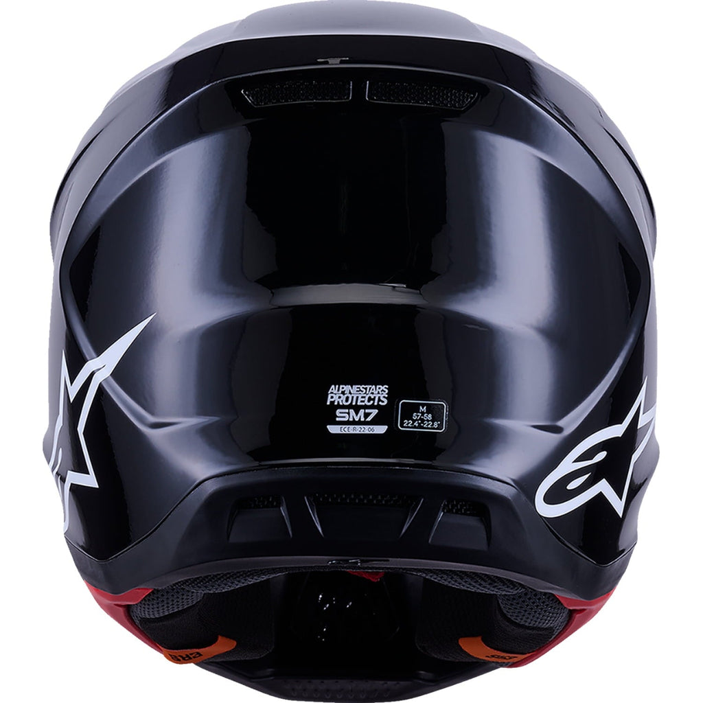 ALPINESTARS SM7 Helmet - Solid - Gloss Black - 2XL 8301426-1180-XXL