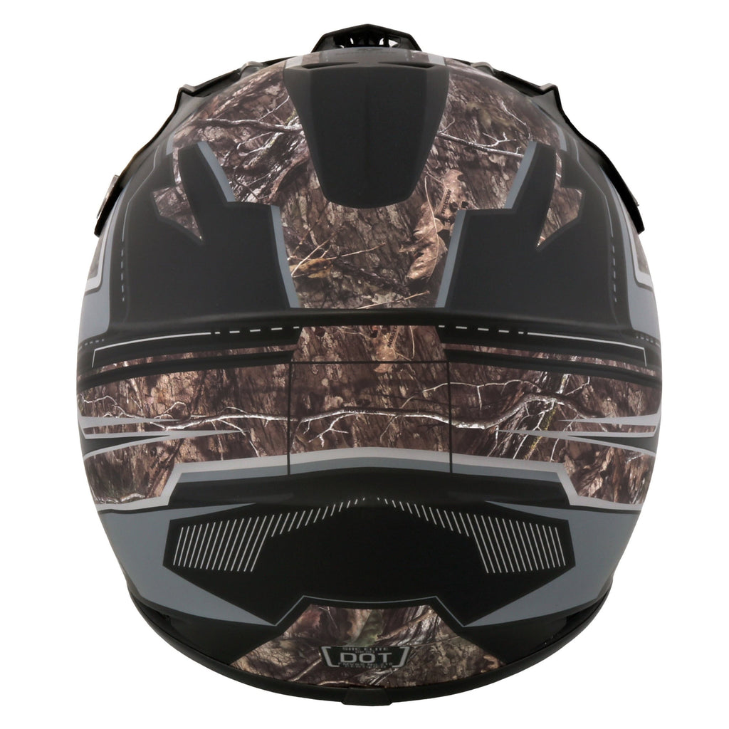 Youth Frenzy Mossy Oak Camo Mx off-road Motocross, ATV, Dirt Bike Helmet, Dot Approved - Large