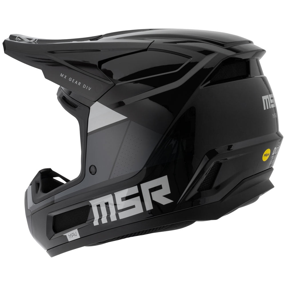 MSRâ„?Mav Sensor Dirt Bike Motocross Helmet w/ MIPS X-Large Black/Grey